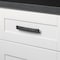Gliderite Hardware 3-3/4 in. Center to Center Matte Black Hammered Cabinet Pull - 4244-MB, 5PK 4244-MB-5 - alternate 4